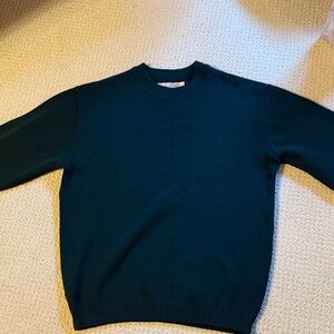 Filson Men's Crewneck Sweater in Green 100% wool